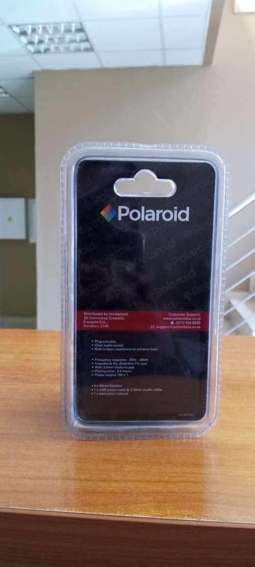 Polaroid Sound Cube Speaker Wired Speaker PWSC-116B/R